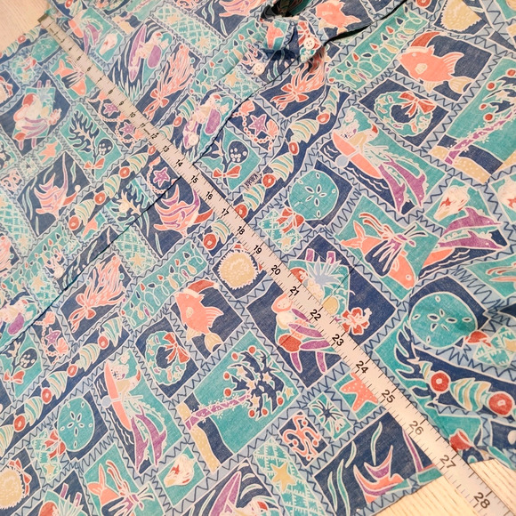 Kahala Christmas Aloha Shirt Mens XXL Cotton Reverse Print Hawaiian Surfin Santa - Picture 12 of 13